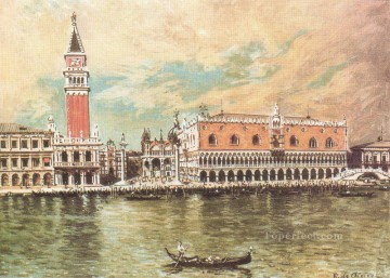 ドゥカーレ広場 ヴェネツィア ジョルジョ・デ・キリコ 形而上学的シュルレアリスム Oil Paintings
